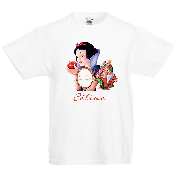 TEE SHIRT enfant blanche neige